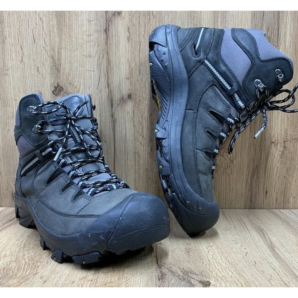 KEEN Delta Mid Waterproof Insulated Hiking Boots Men’s 10 Black 200g 12003